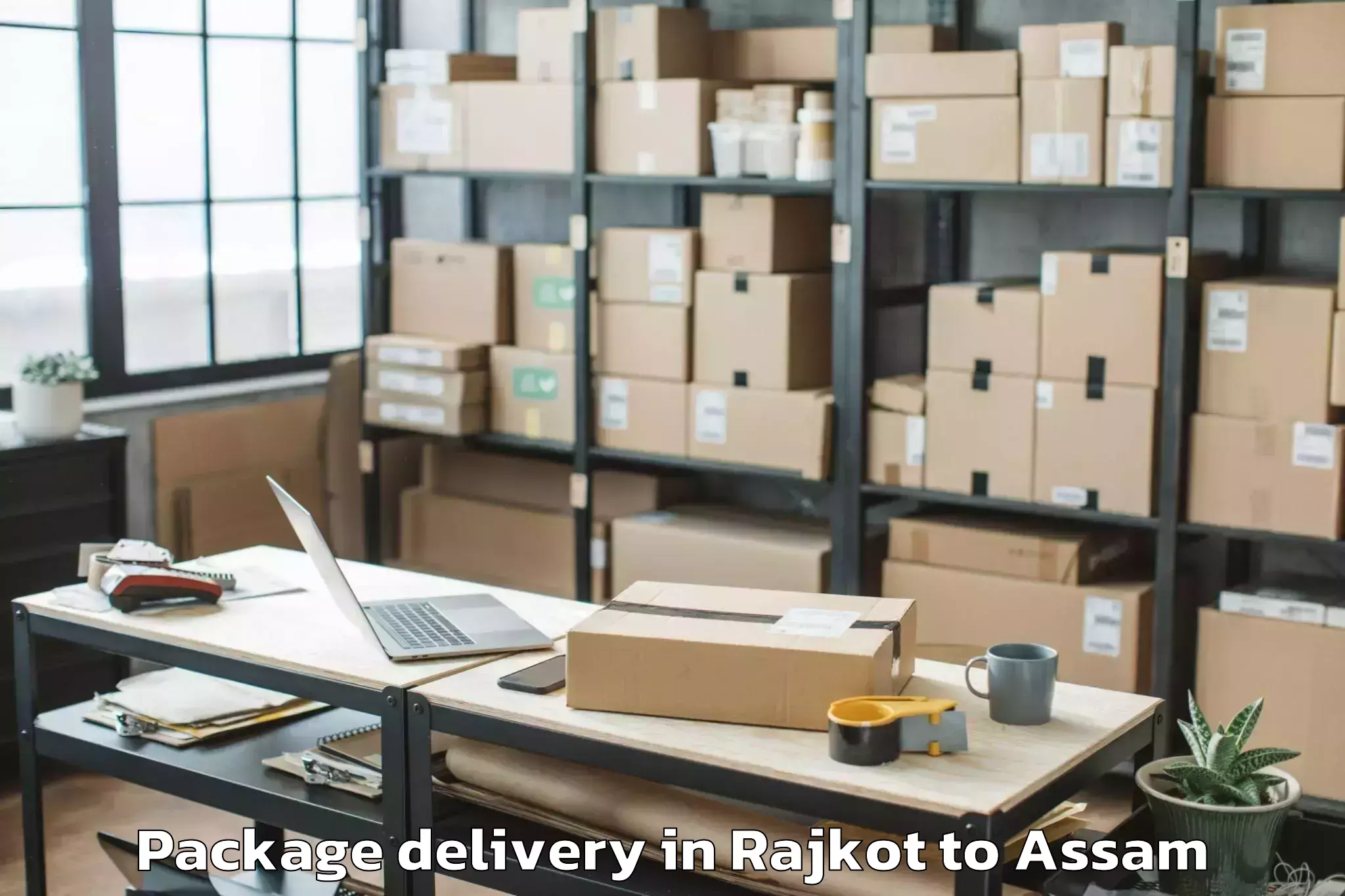 Book Rajkot to Bengtol Package Delivery Online